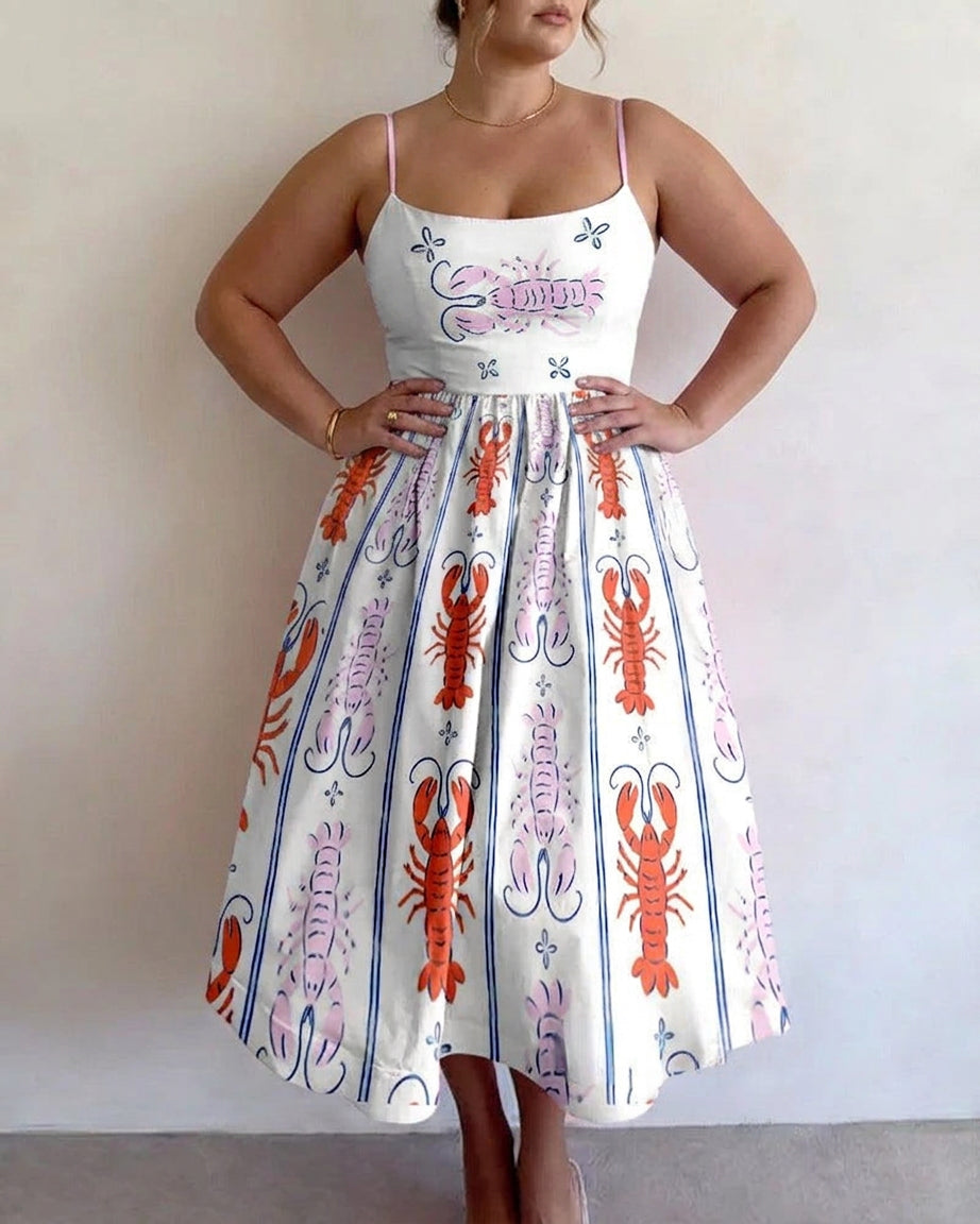 Brinleyrae | Seaside Whimsy Vestido Midi
