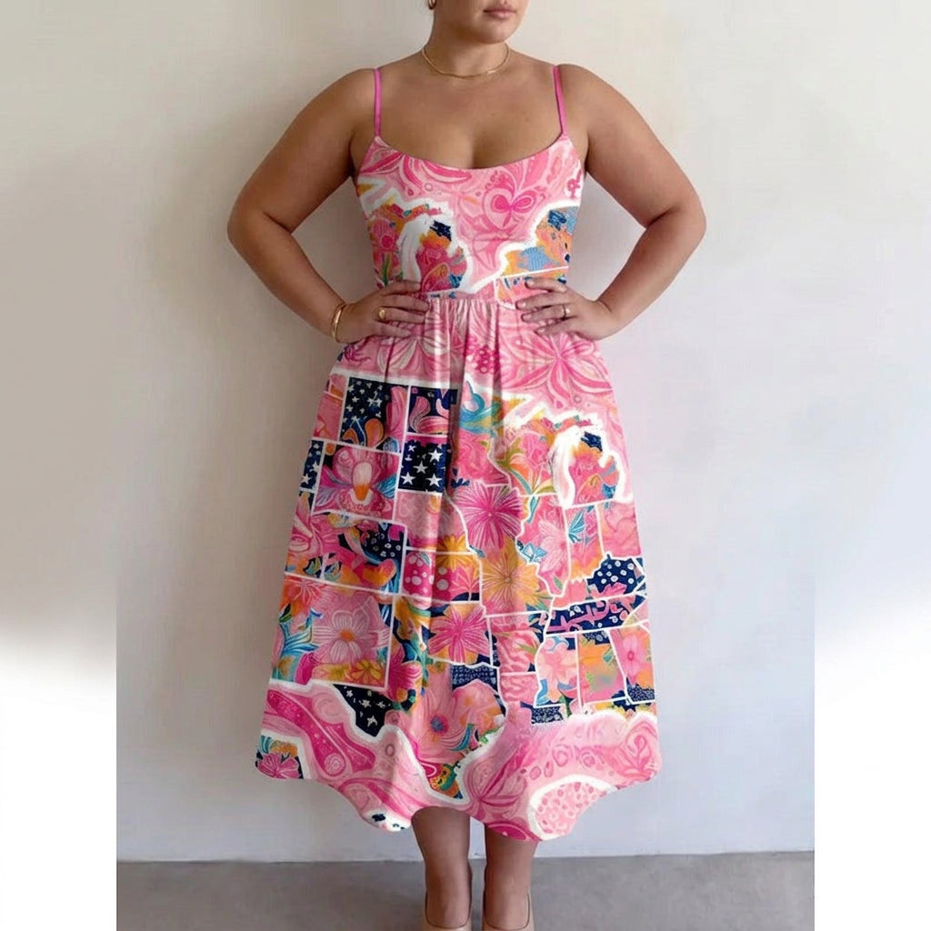 Rosavelle | Blush Garden Vestido Midi