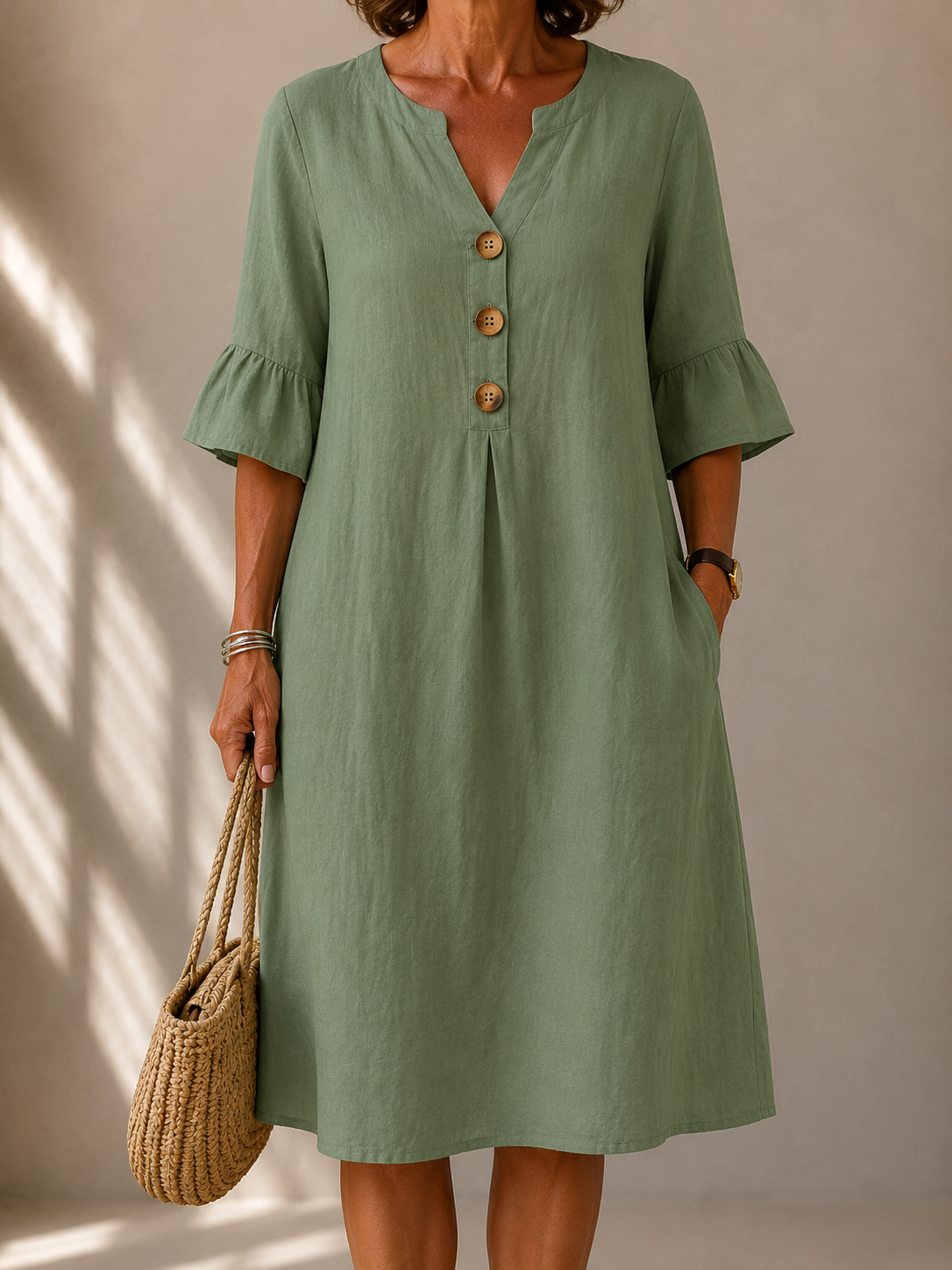 Margaret | Vestido con Botones