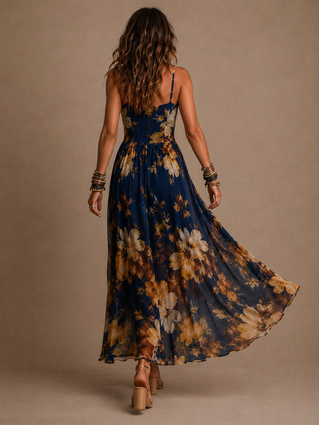Dulce | Vestido Largo Floral con Tirantes