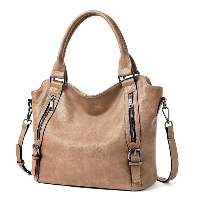 Bolso mujer diario efecto piel organizado