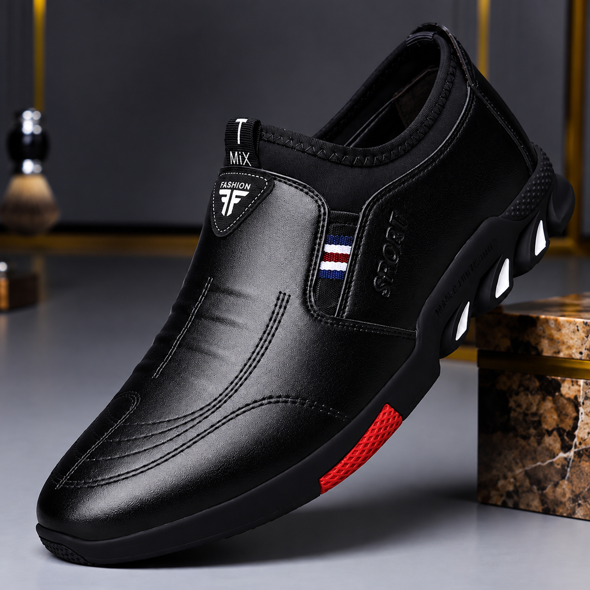 Zapatos elegantes hombre con suela antideslizante