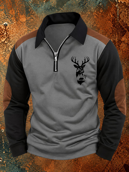 Camisa hombre otoño outdoor manga larga resistente