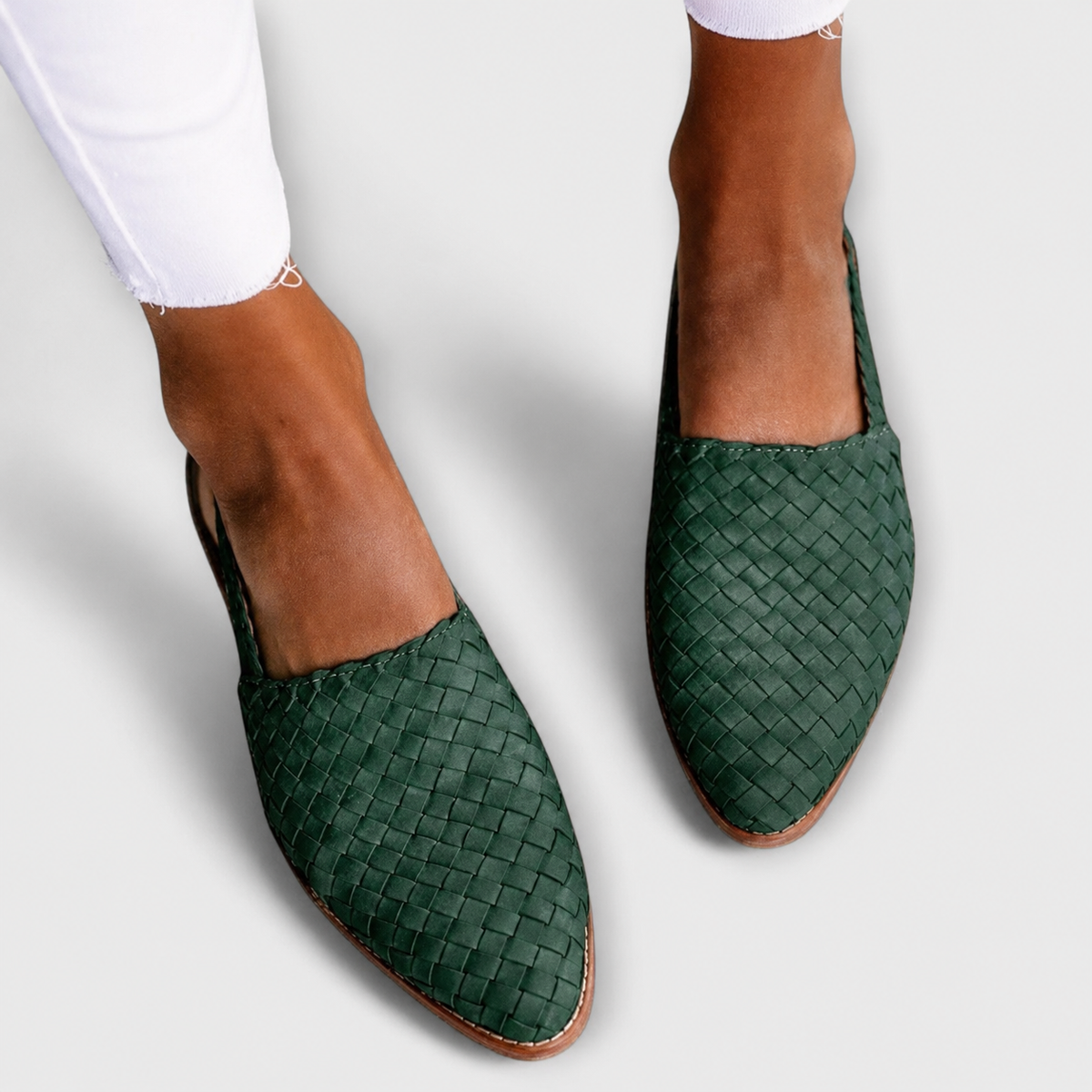 Simone | Mocasines Trenzados con Tira Trasera