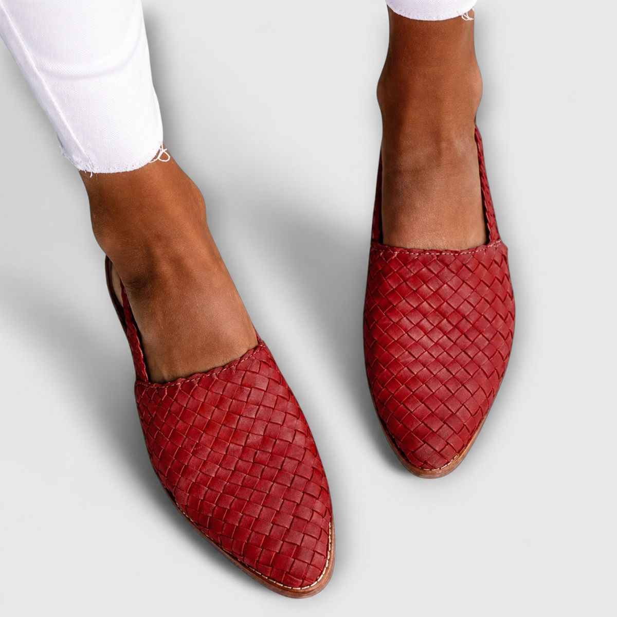 Simone | Mocasines Trenzados con Tira Trasera