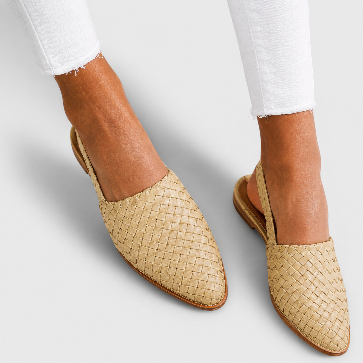 Simone | Mocasines Trenzados con Tira Trasera