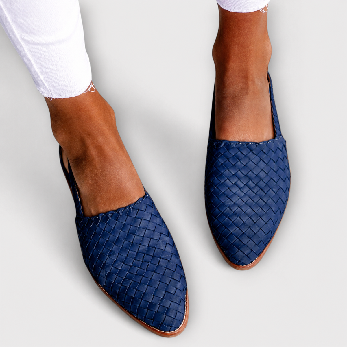 Simone | Mocasines Trenzados con Tira Trasera