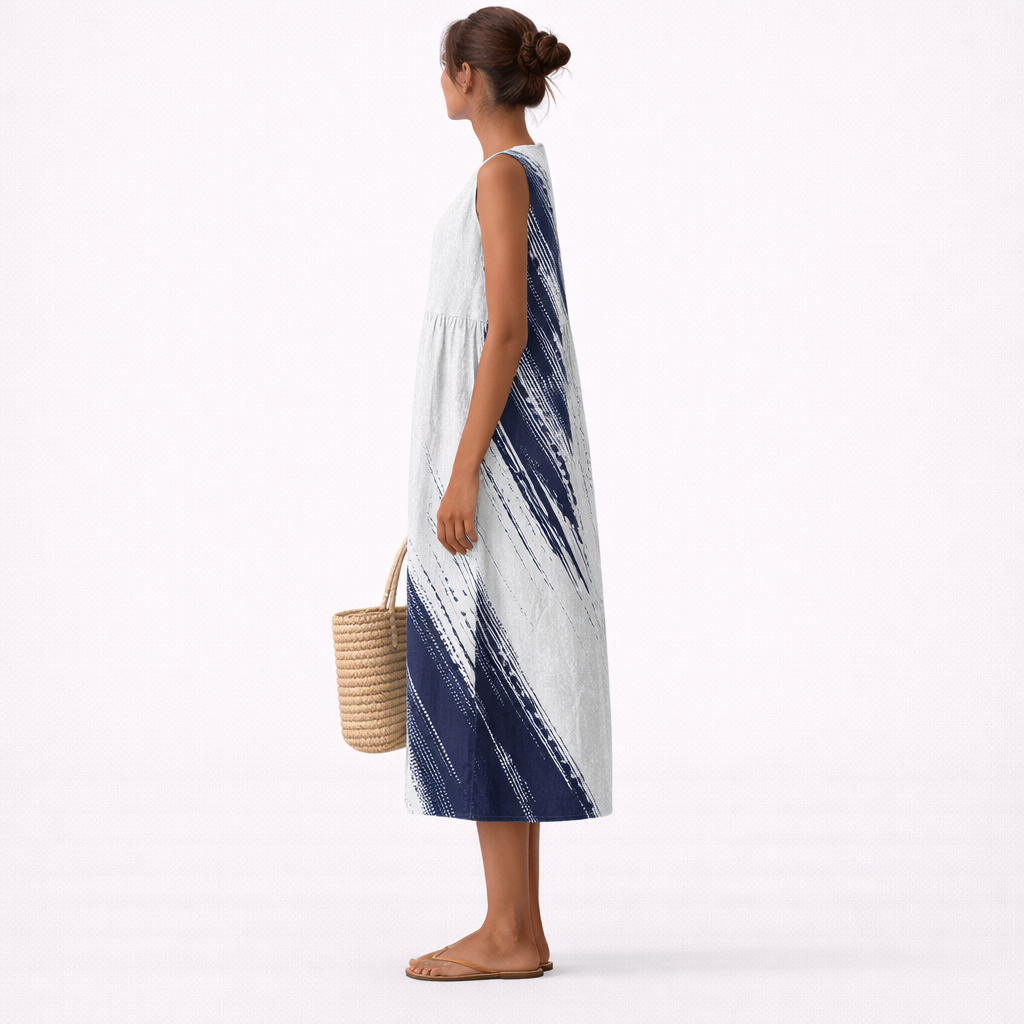 Elena | Vestido Midi Elegante del Día de Día