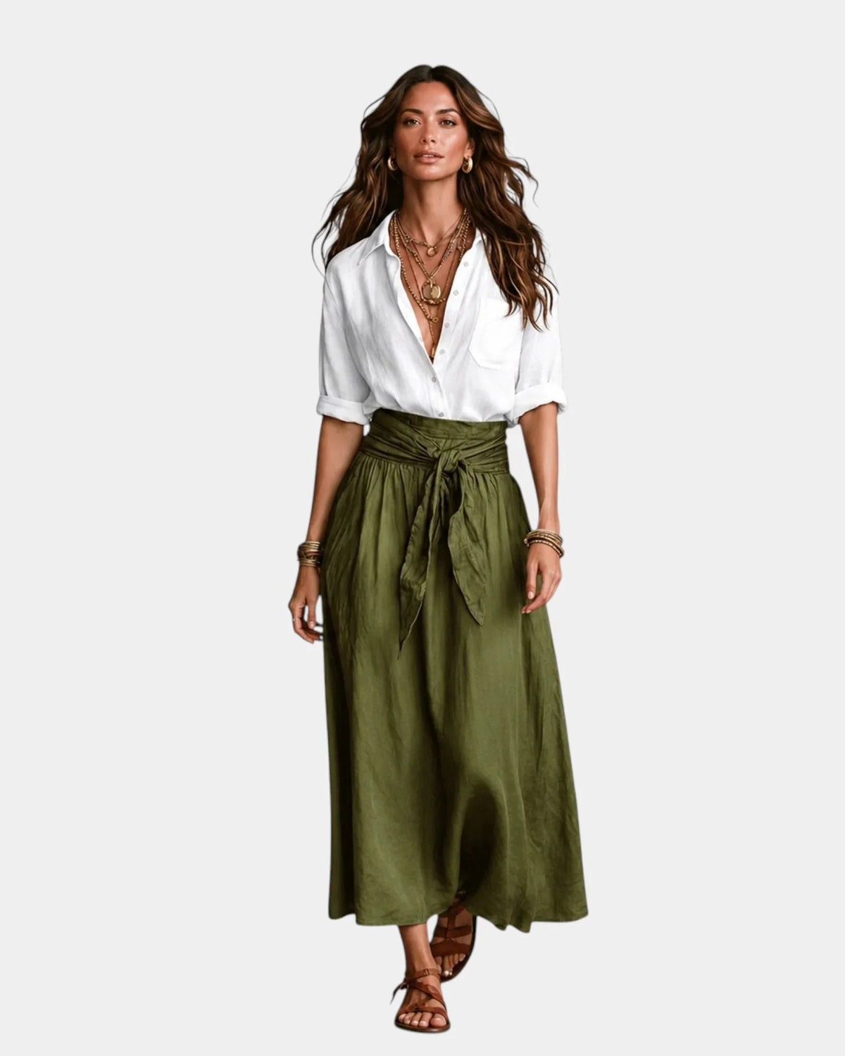 Danaé | Falda Midi + Camisa de Regalo