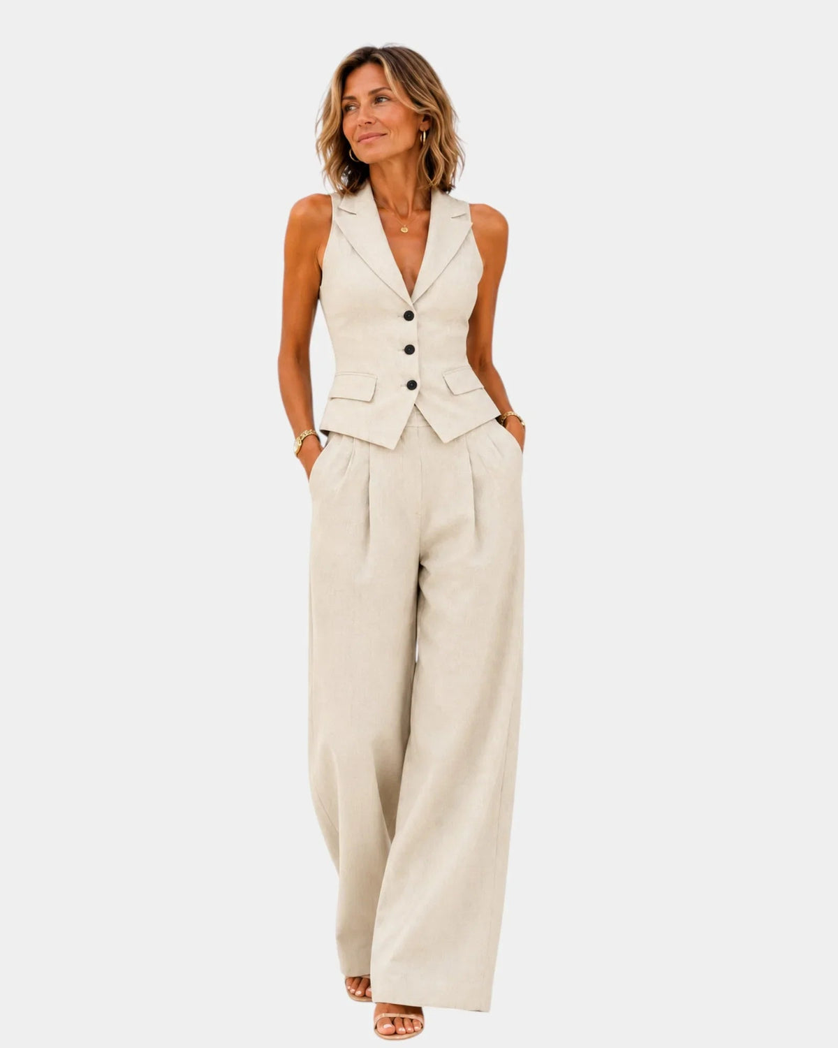 Clarine | Conjunto de Pantalón y Chaleco