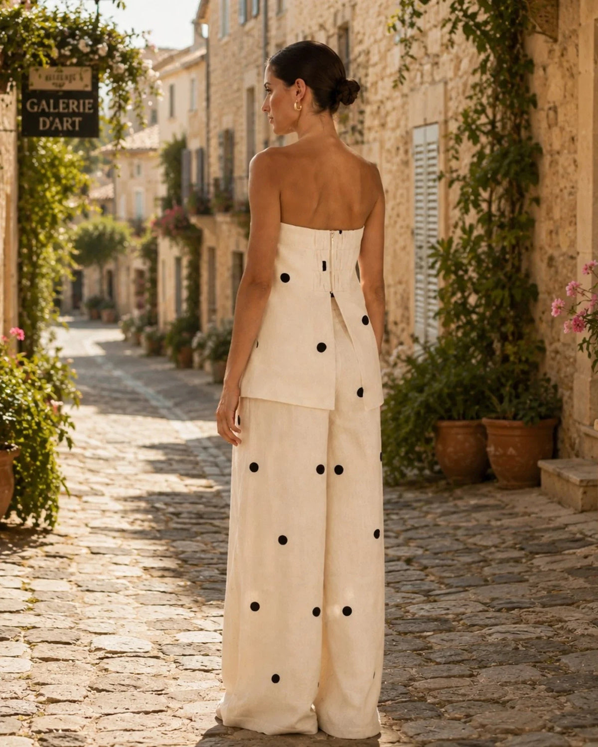 Djamila | Conjunto Mediterráneo con Lunares