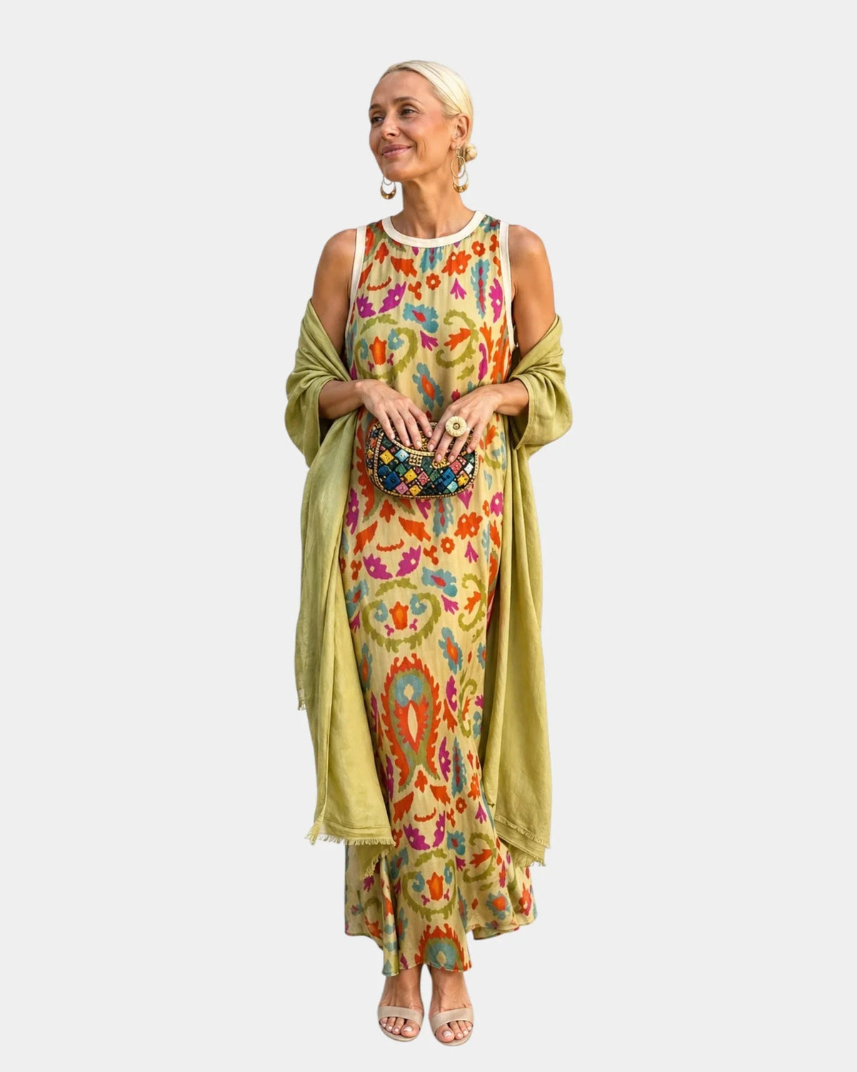 Lynette | Conjunto con Vestido y Chaleco Ligero