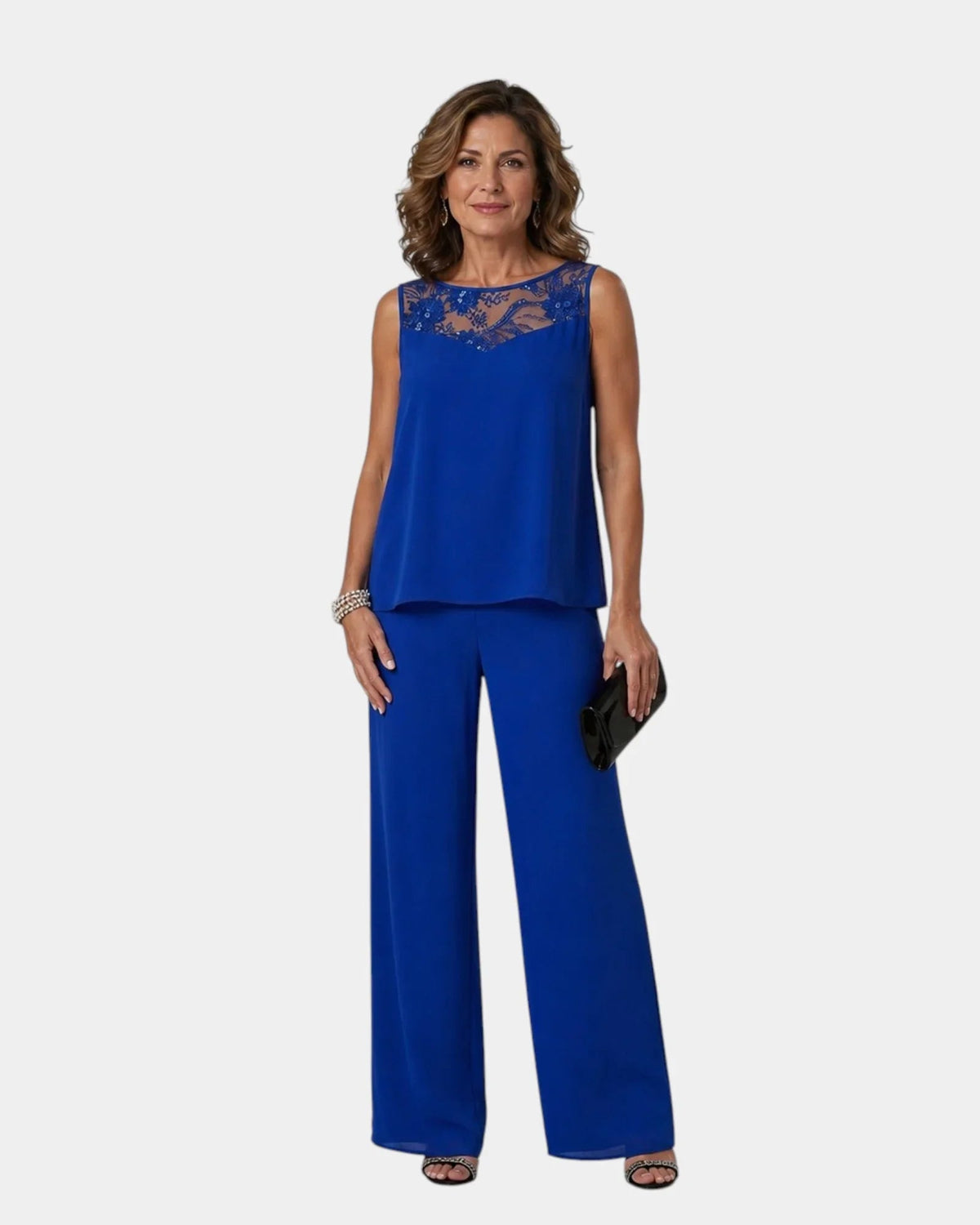 Adalie | Conjunto de pantalón, blusa y abrigo a juego