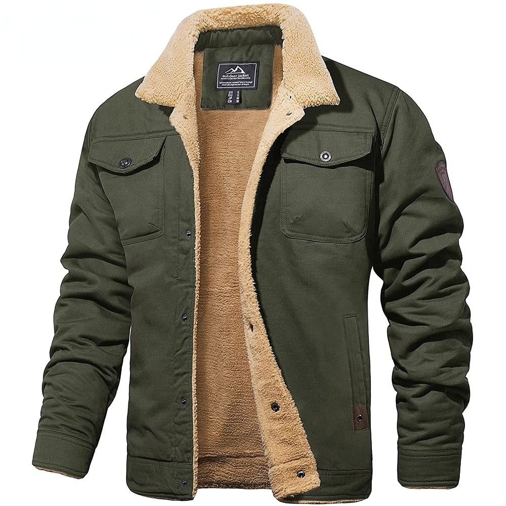 Bomber robusta hombre con forro cálido interior