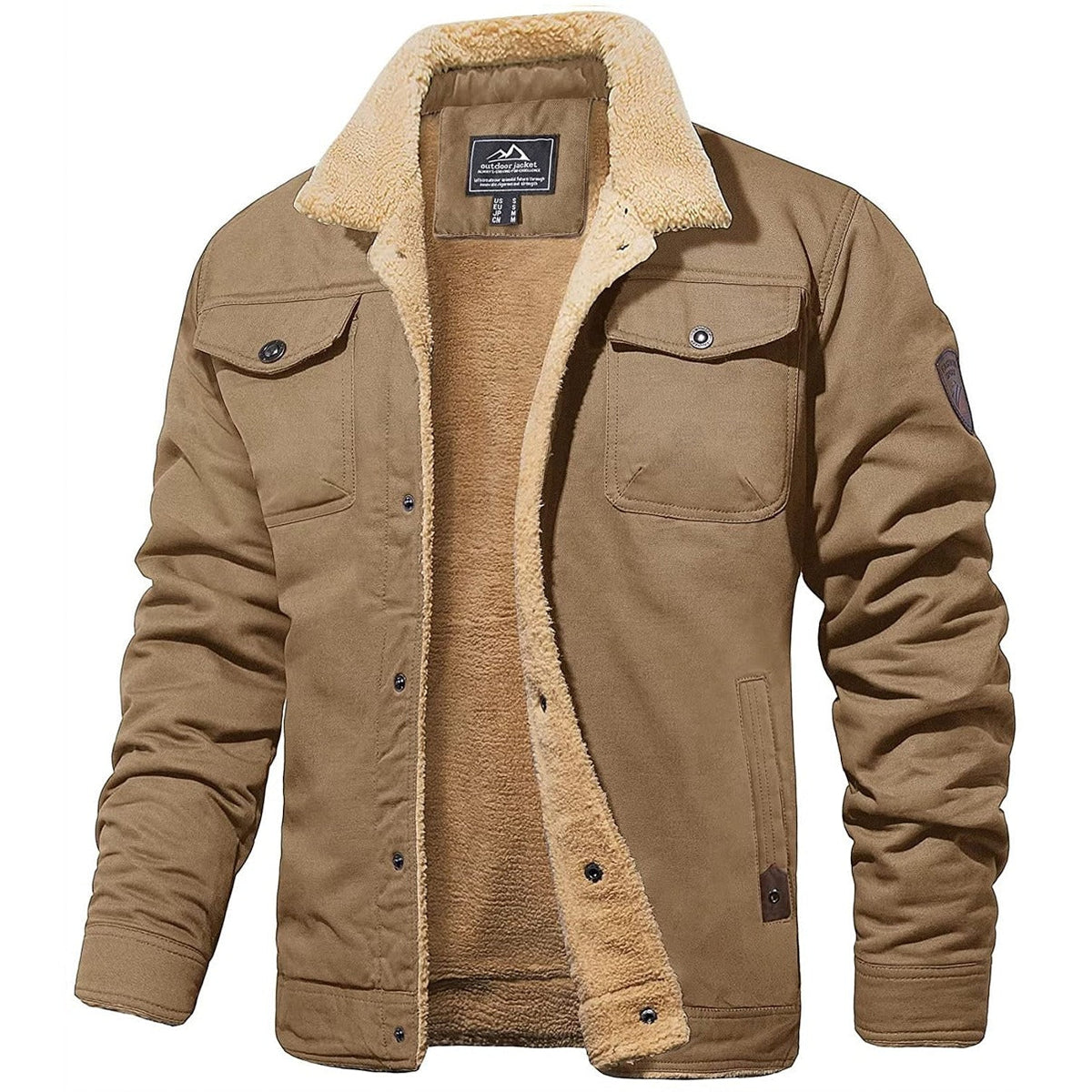 Bomber robusta hombre con forro cálido interior