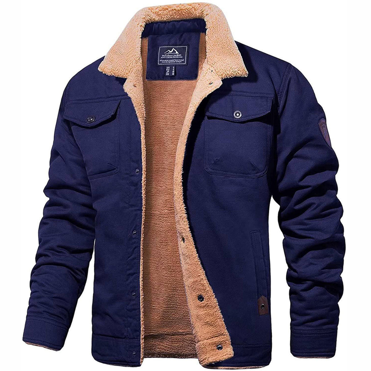 Bomber robusta hombre con forro cálido interior