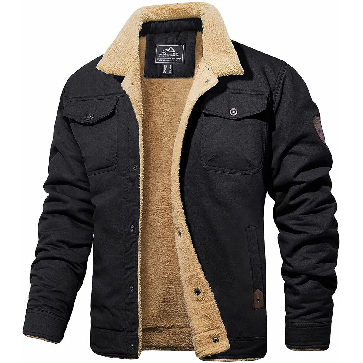 Bomber robusta hombre con forro cálido interior