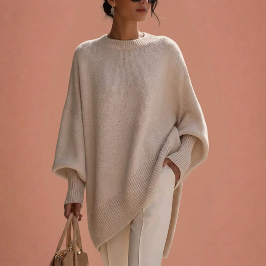 GIORGIA™ Suéter Oversize de Punto Cuello Redondo