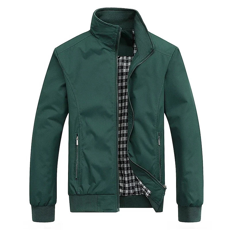 Chaqueta Harrington hombre con forro de cuadros