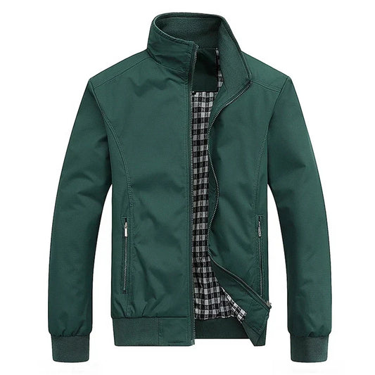 Chaqueta Harrington hombre con forro de cuadros