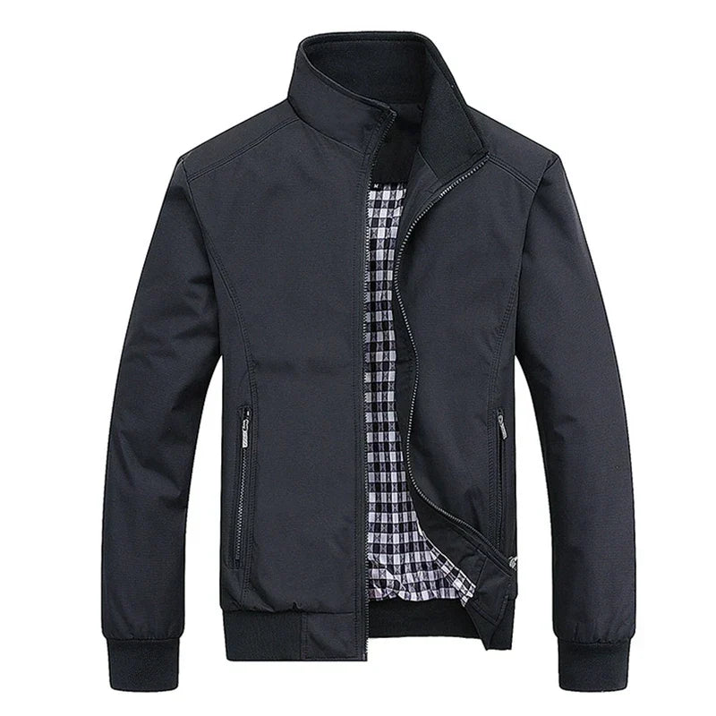 Chaqueta Harrington hombre con forro de cuadros