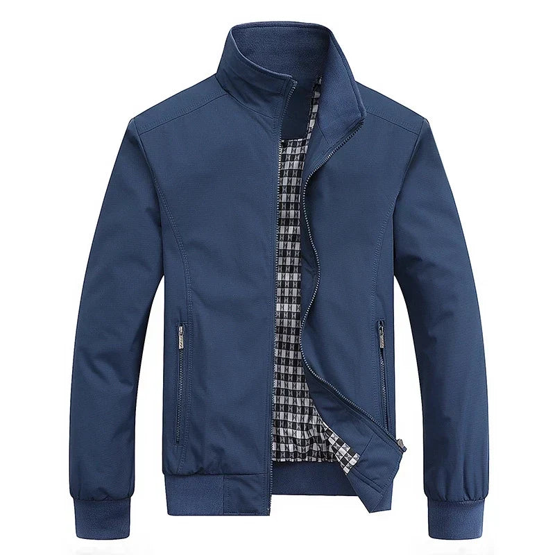 Chaqueta Harrington hombre con forro de cuadros