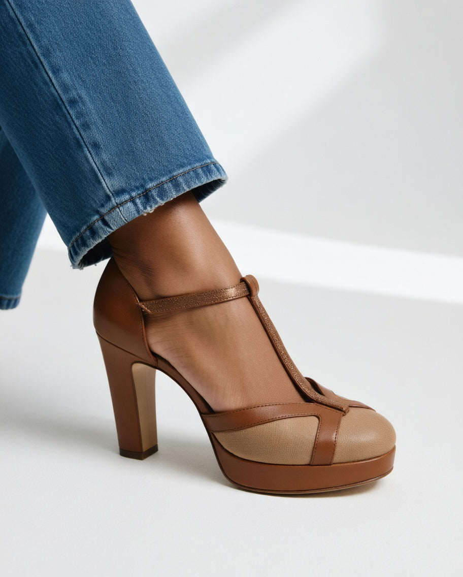Malena | Zapatos de Tacón Retro con Soporte Ergonómico