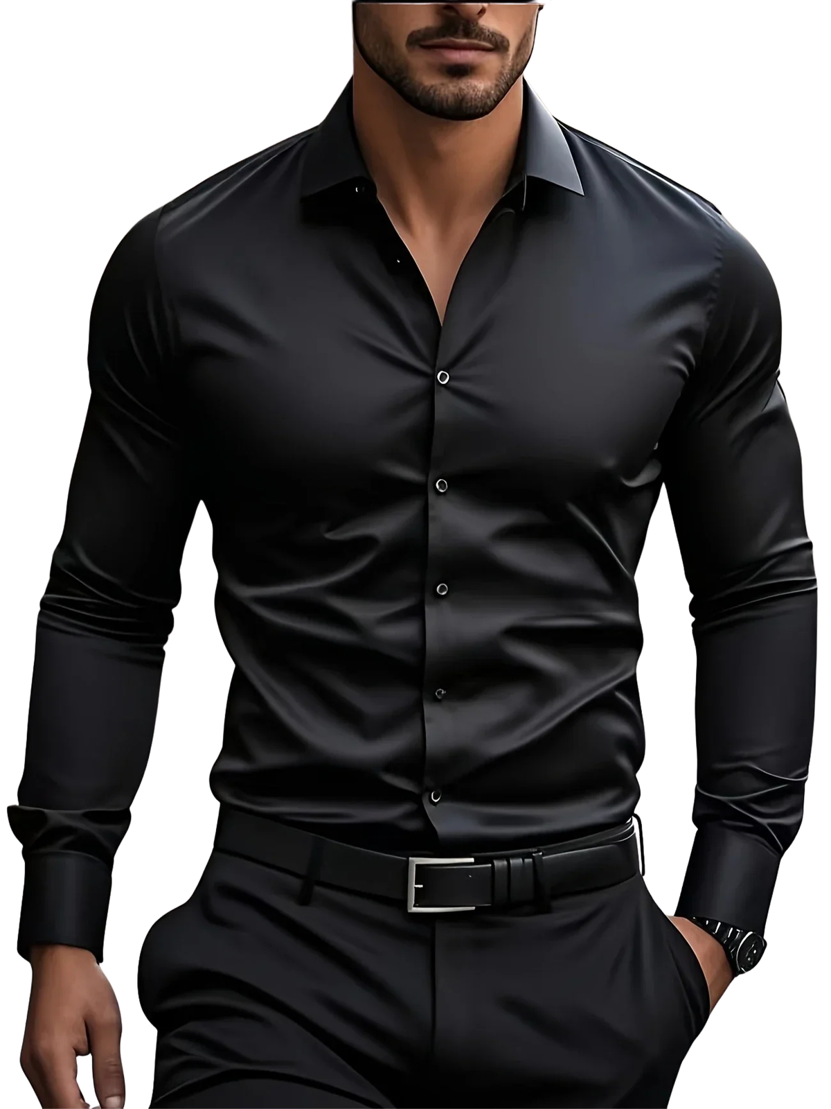 Azel | Camisa Elegante de Manga Larga con Botones