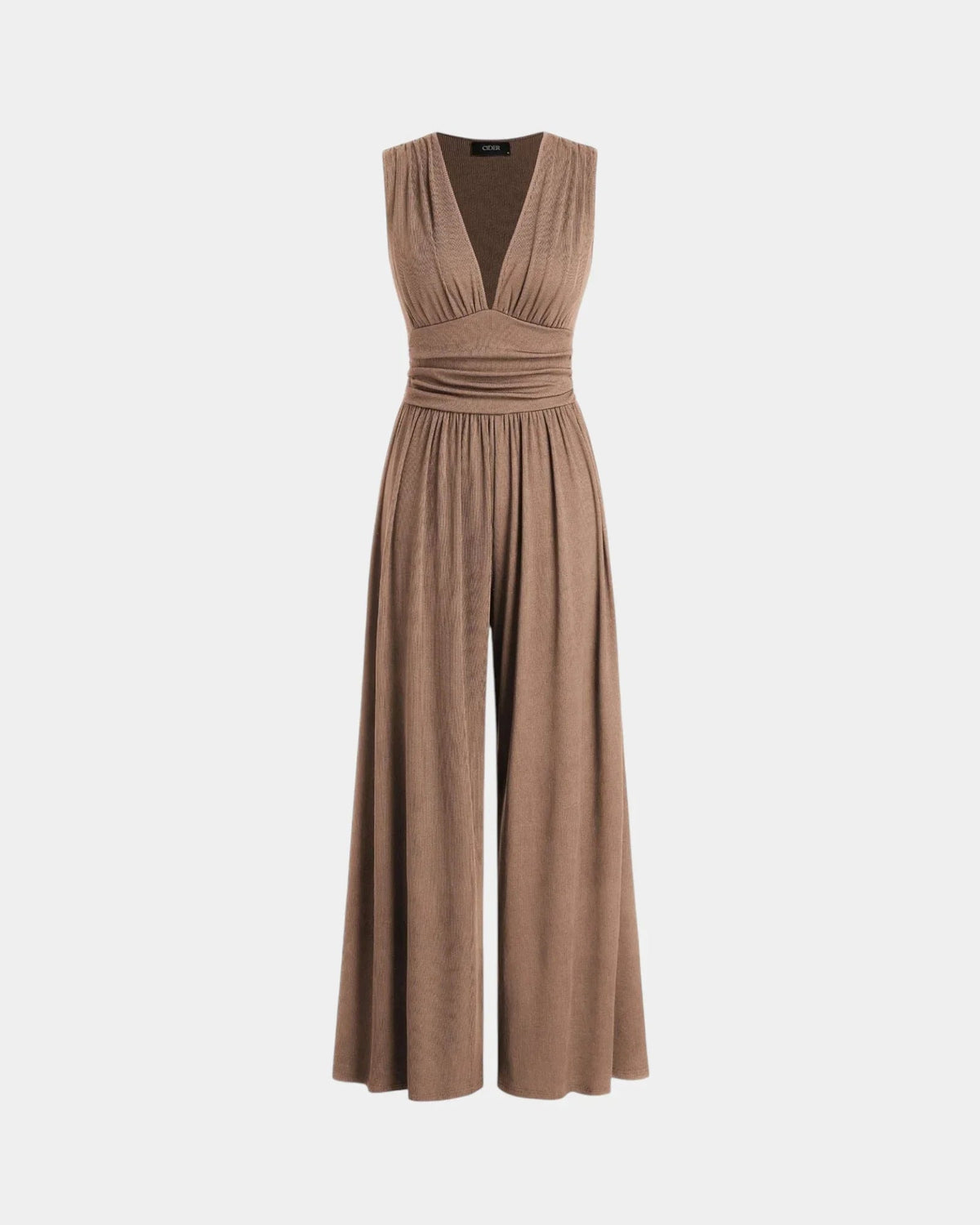 Sultana | Mono sin Mangas de Pierna Ancha Elegante