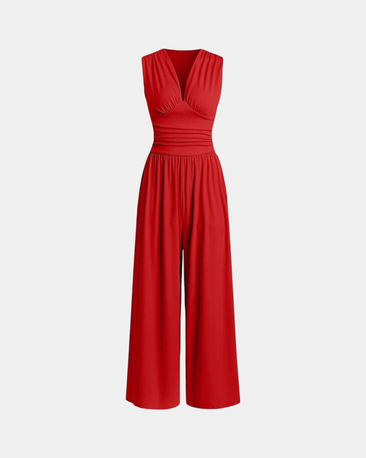 Sultana | Mono sin Mangas de Pierna Ancha Elegante