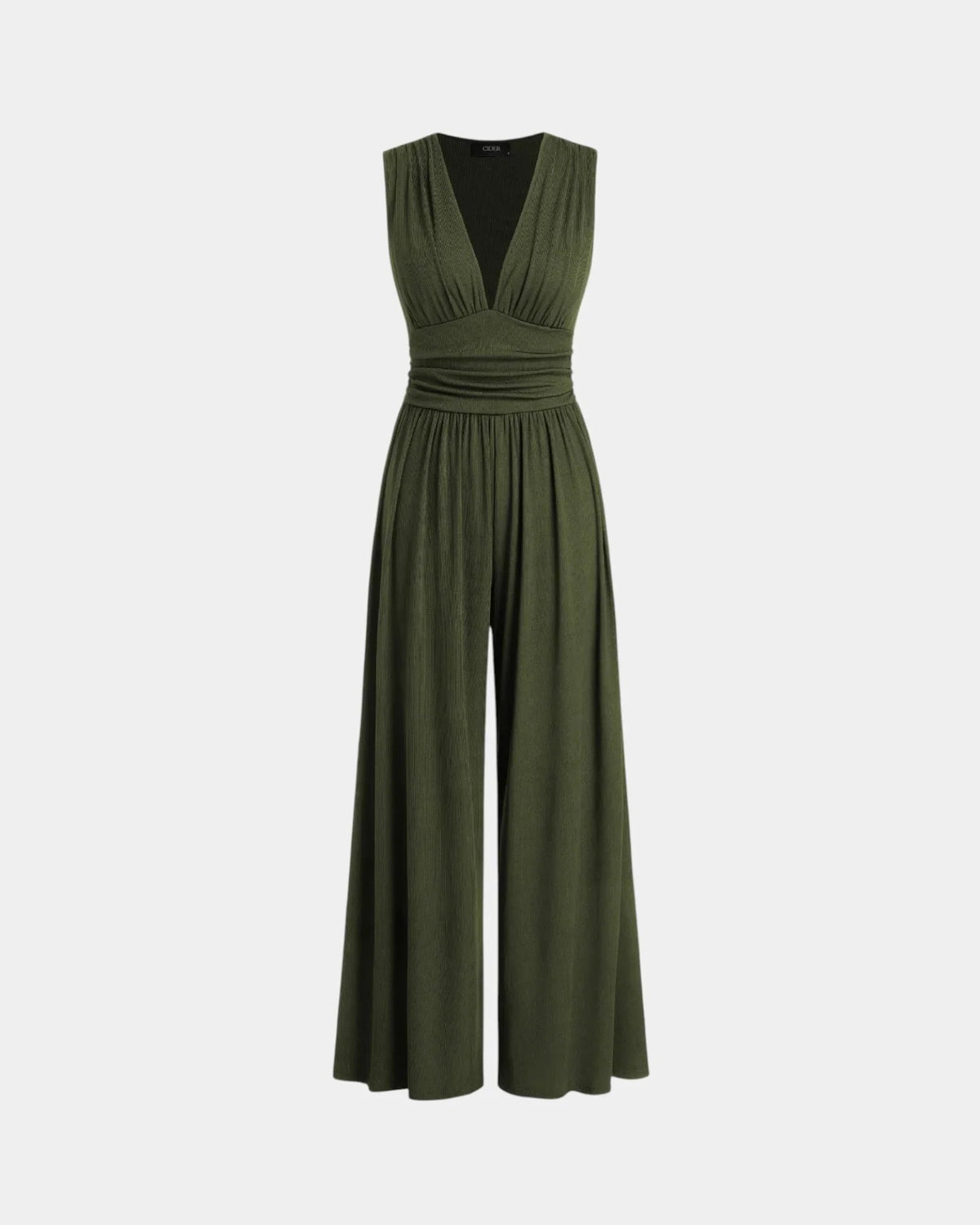 Sultana | Mono sin Mangas de Pierna Ancha Elegante