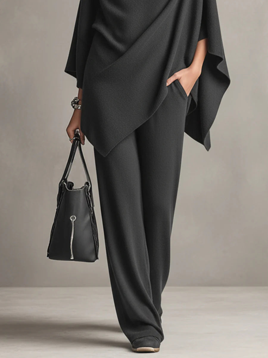 Conjunto dos piezas fluido mujer elegante pantalón