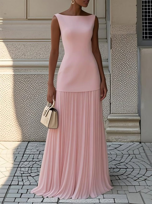 Vestido Maxi Plisado Shania