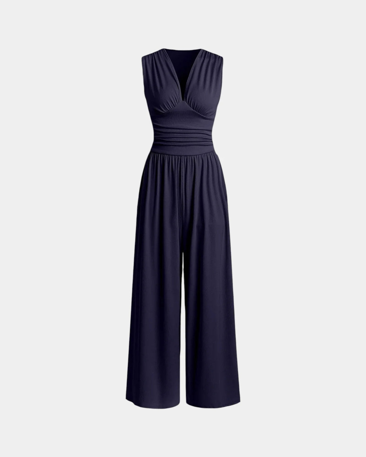 Sultana | Mono sin Mangas de Pierna Ancha Elegante