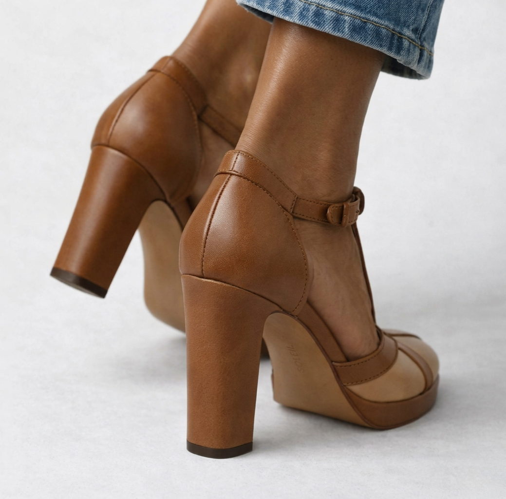 Malena | Zapatos de Tacón Retro con Soporte Ergonómico