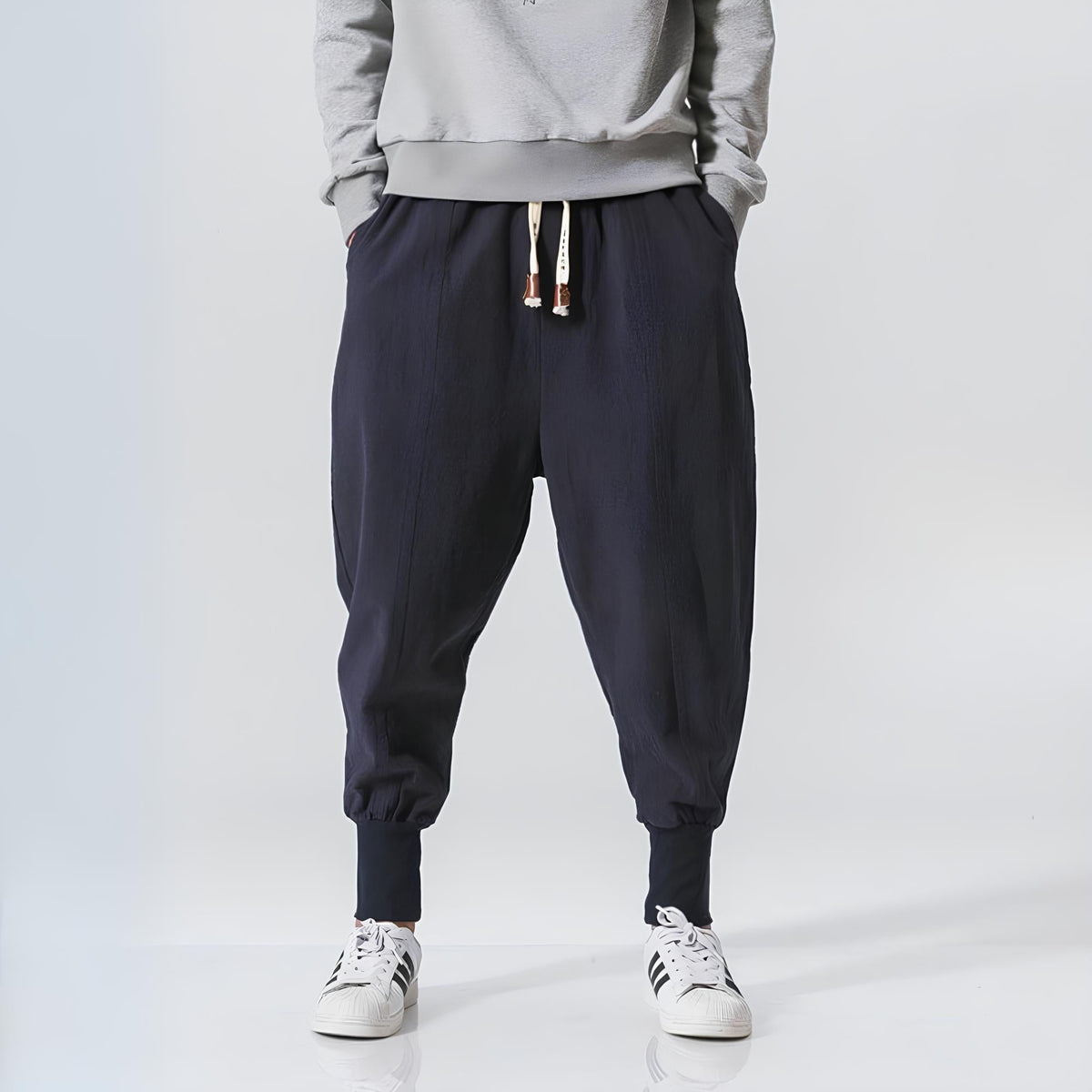 Pantalón harem hombre algodón ultra cómodo