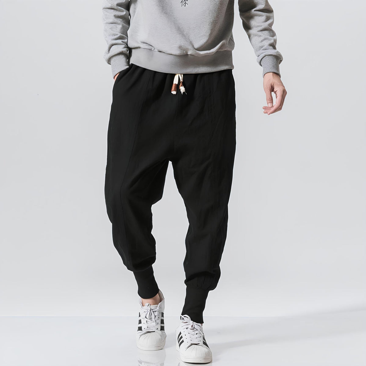 Pantalón harem hombre algodón ultra cómodo