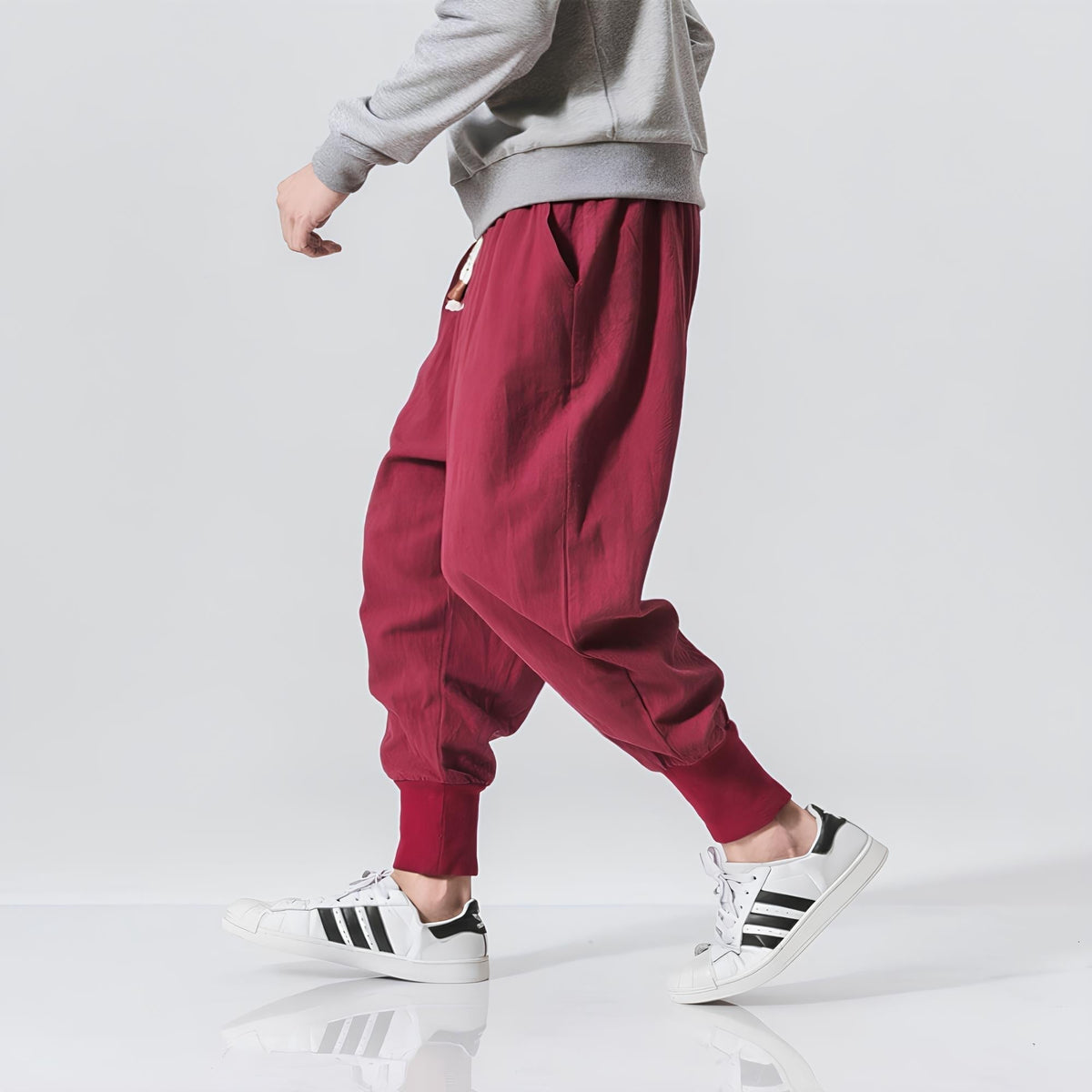 Pantalón harem hombre algodón ultra cómodo