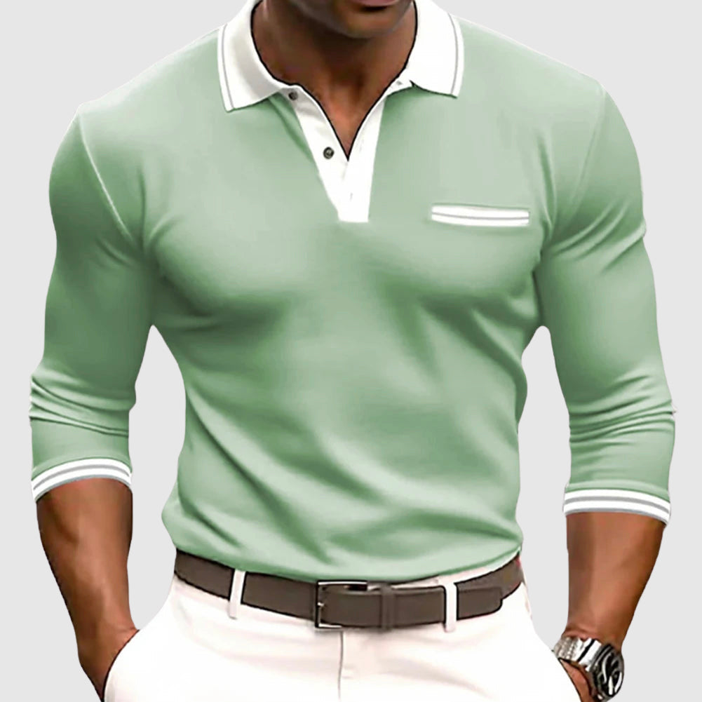 Azel | Camisa con Detalles Contrastantes Elegantes
