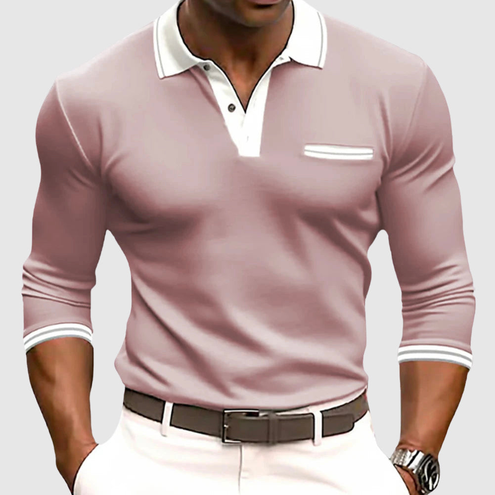 Azel | Camisa con Detalles Contrastantes Elegantes
