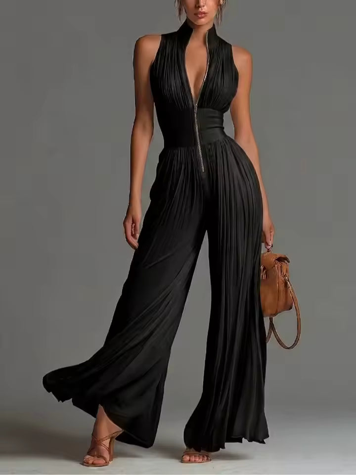 Lucía | Mono Plisado de Gasa