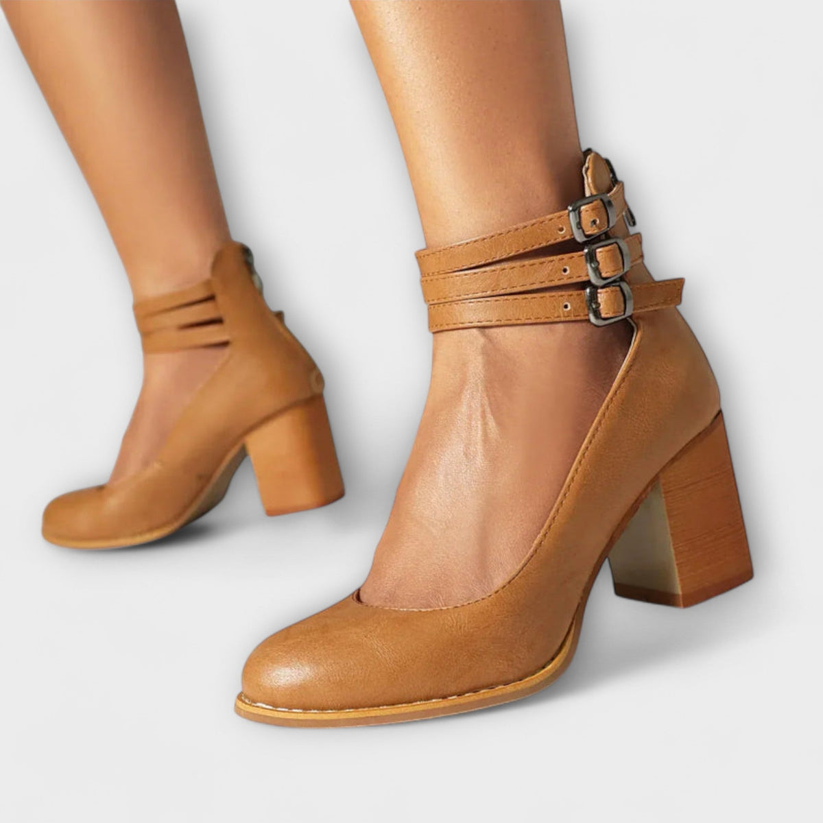Camila | Zapatos Elegantes de Tacón Alto con Correa
