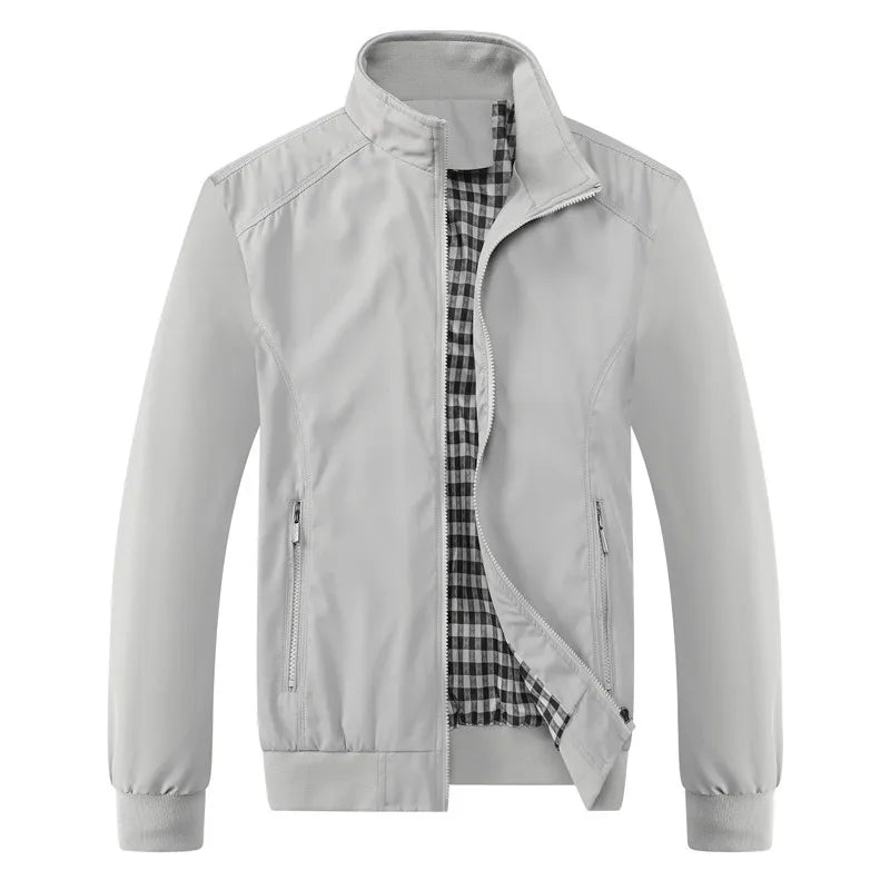 Chaqueta Harrington hombre con forro de cuadros