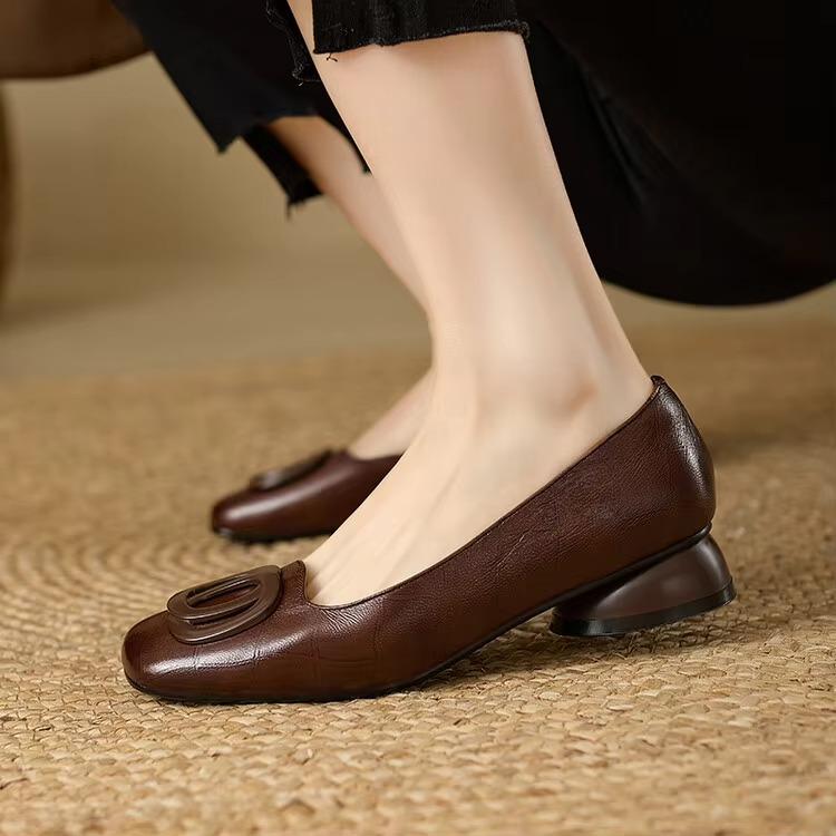 Sophia | Elegantes Zapatos Planos Efecto Cuero