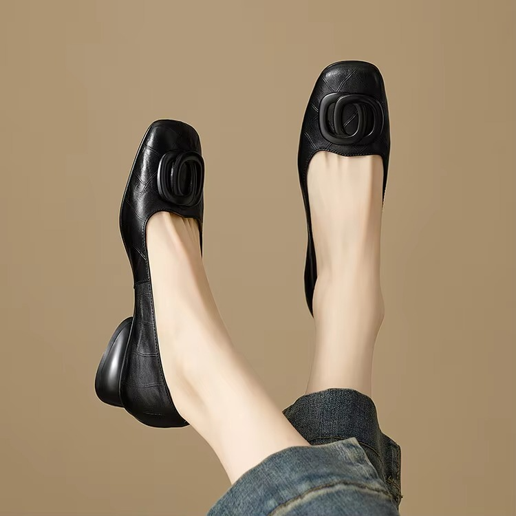 Sophia | Elegantes Zapatos Planos Efecto Cuero