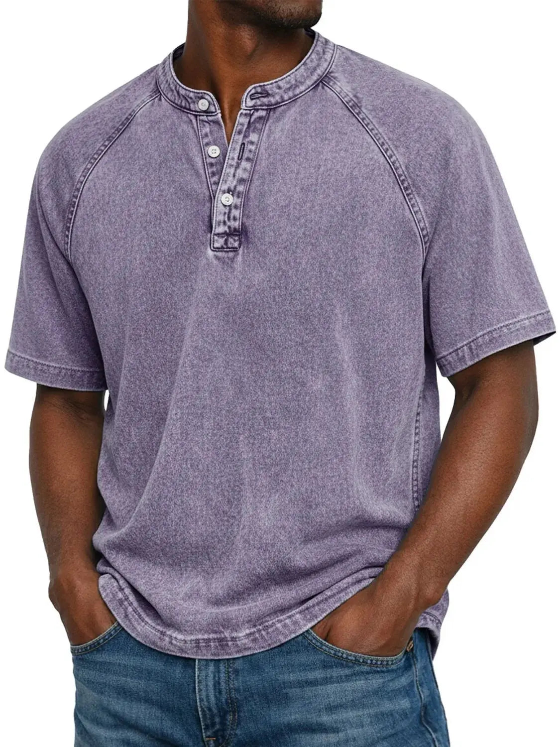 Camisa vintage hombre con cuello abotonado