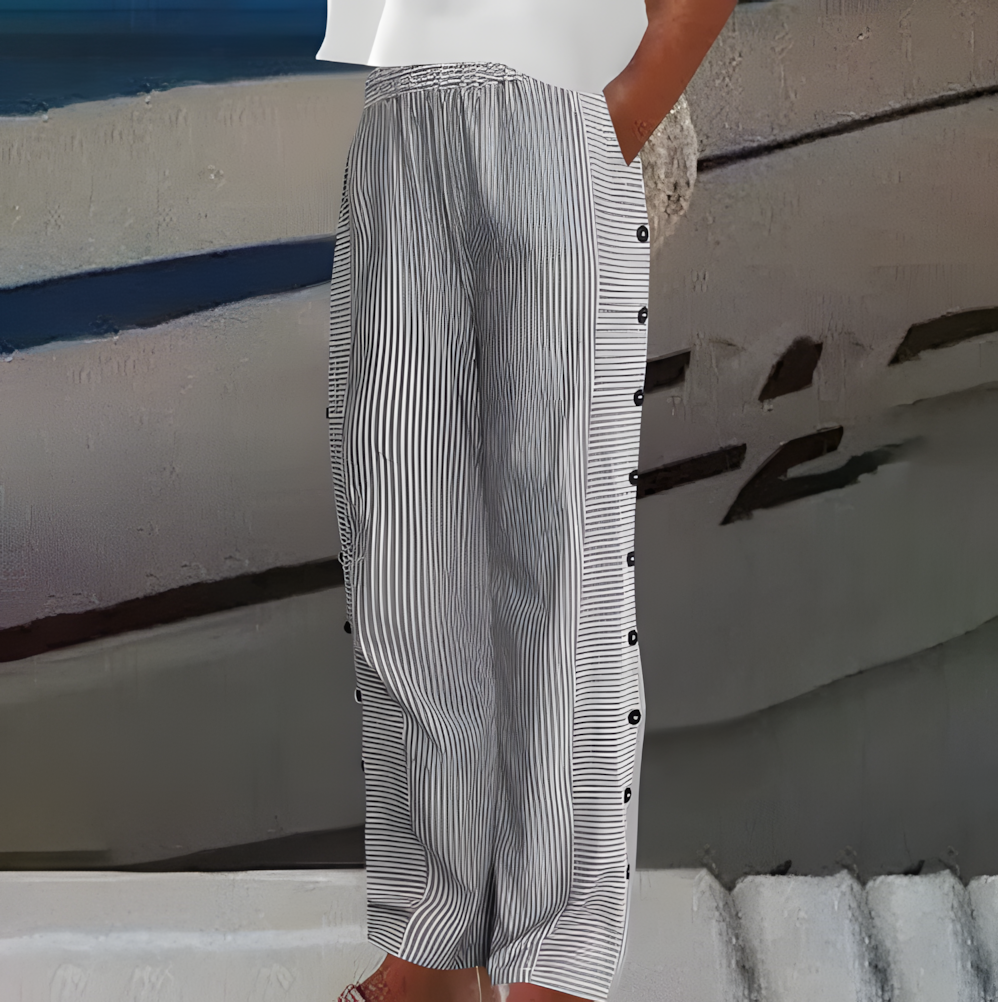 Rea | Pantalones Casuales Cómodos a Rayas