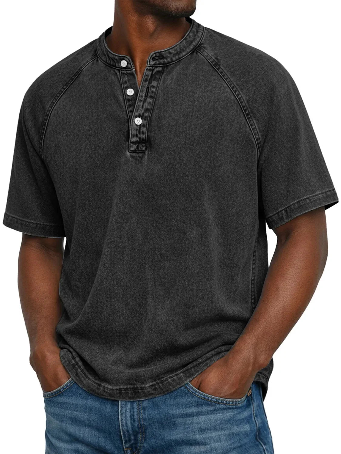 Camisa vintage hombre con cuello abotonado