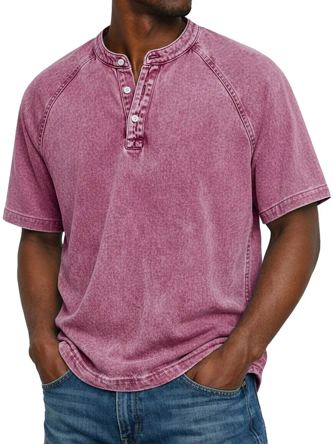 Camisa vintage hombre con cuello abotonado