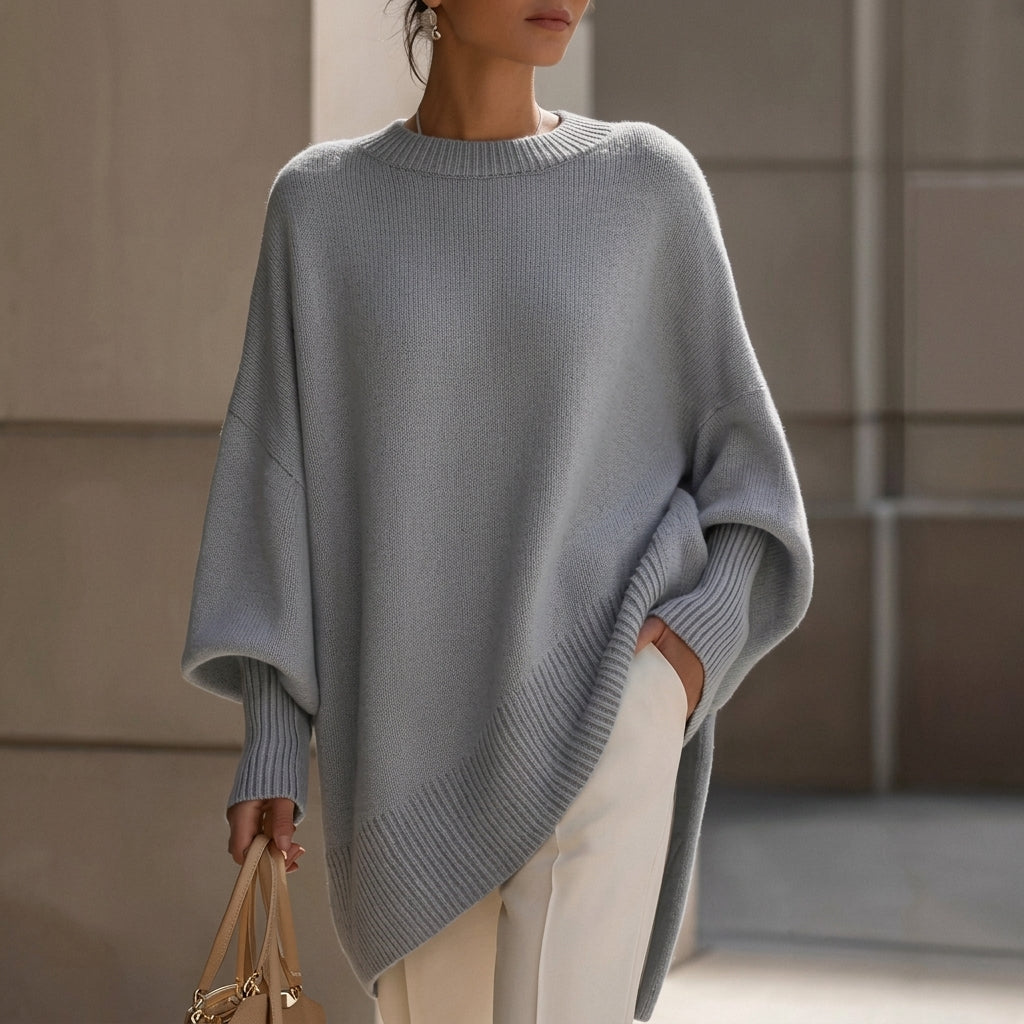 GIORGIA™ Suéter Oversize de Punto Cuello Redondo